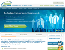 Tablet Screenshot of cmepeerreview.com